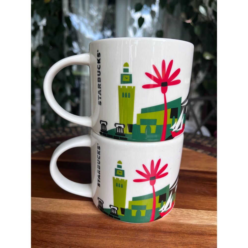 Starbucks Kuwait Coffee Mugs "Been There Series" NWOB